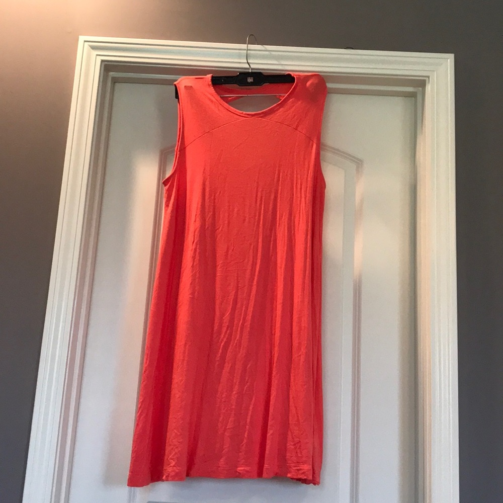 Coral Cotton Dress